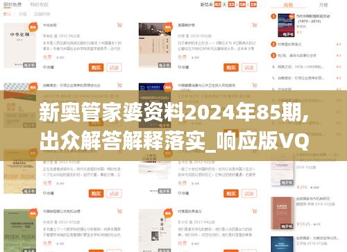 新奥管家婆资料2024年85期,出众解答解释落实_响应版VQY6.39