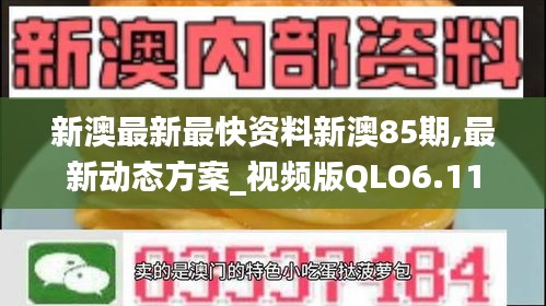 新澳最新最快资料新澳85期,最新动态方案_视频版QLO6.11