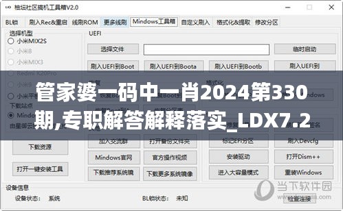 管家婆一码中一肖2024第330期,专职解答解释落实_LDX7.28