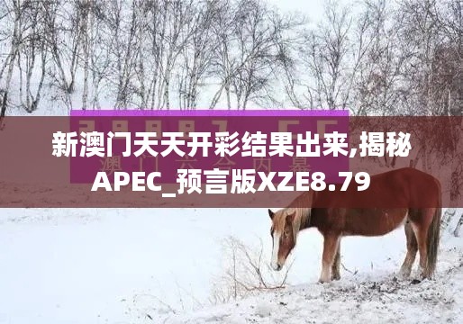 新澳门天天开彩结果出来,揭秘APEC_预言版XZE8.79