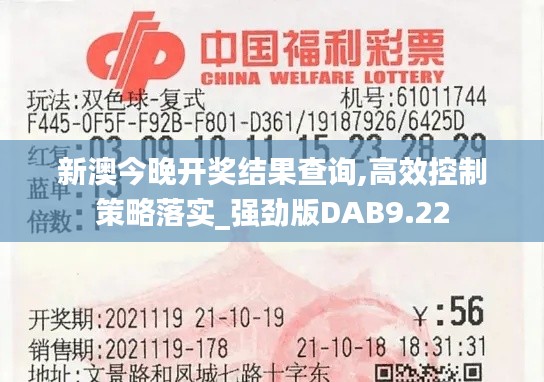 新澳今晚开奖结果查询,高效控制策略落实_强劲版DAB9.22