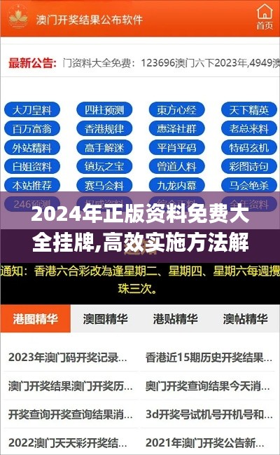 2024年正版资料免费大全挂牌,高效实施方法解析_触控版KSB1.78