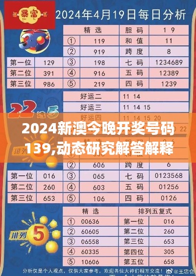 2024新澳今晚开奖号码139,动态研究解答解释方法_特色版SME6.64