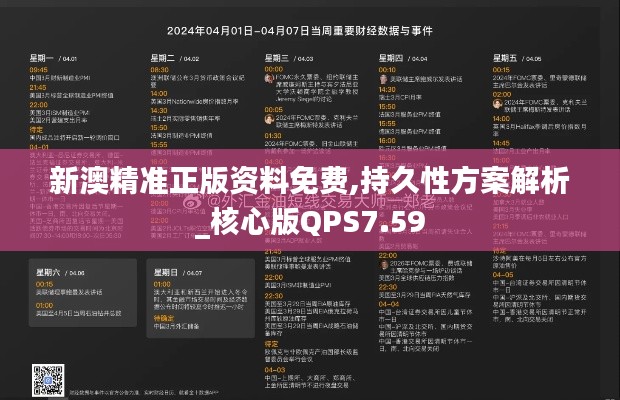 新澳精准正版资料免费,持久性方案解析_核心版QPS7.59