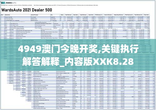 4949澳门今晚开奖,关键执行解答解释_内容版XXK8.28