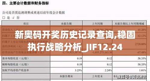 新奥码开奖历史记录查询,稳固执行战略分析_JIF12.24