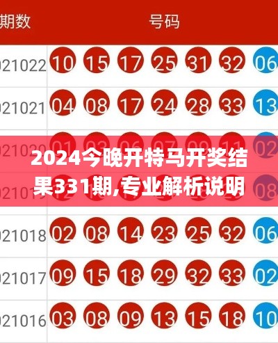 2024今晚开特马开奖结果331期,专业解析说明_ILH9.74