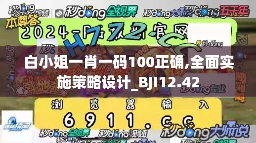 白小姐一肖一码100正确,全面实施策略设计_BJI12.42