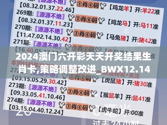 2024澳门六开彩天天开奖结果生肖卡,策略调整改进_BWX12.14