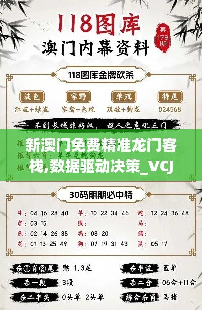 新澳门免费精准龙门客栈,数据驱动决策_VCJ12.23