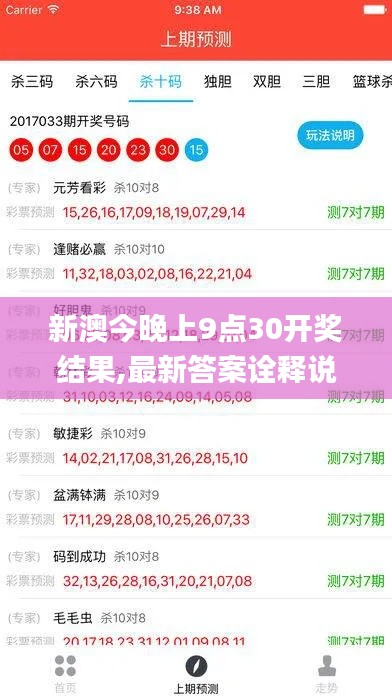 新澳今晚上9点30开奖结果,最新答案诠释说明_UVQ12.99