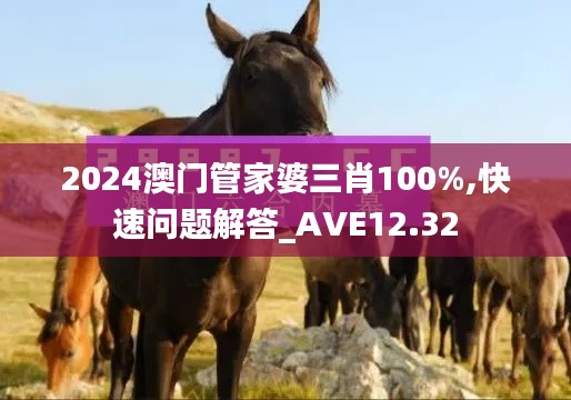 2024澳门管家婆三肖100%,快速问题解答_AVE12.32