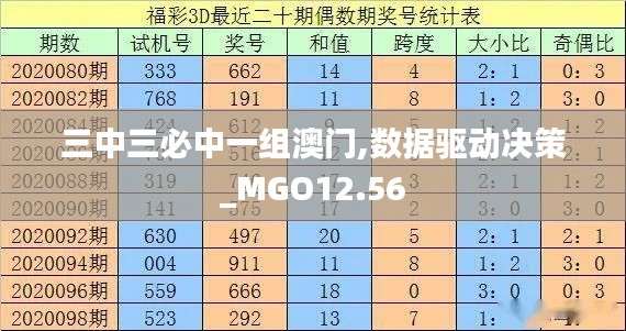 三中三必中一组澳门,数据驱动决策_MGO12.56