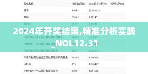 2024年开奖结果,精准分析实践_NOL12.31