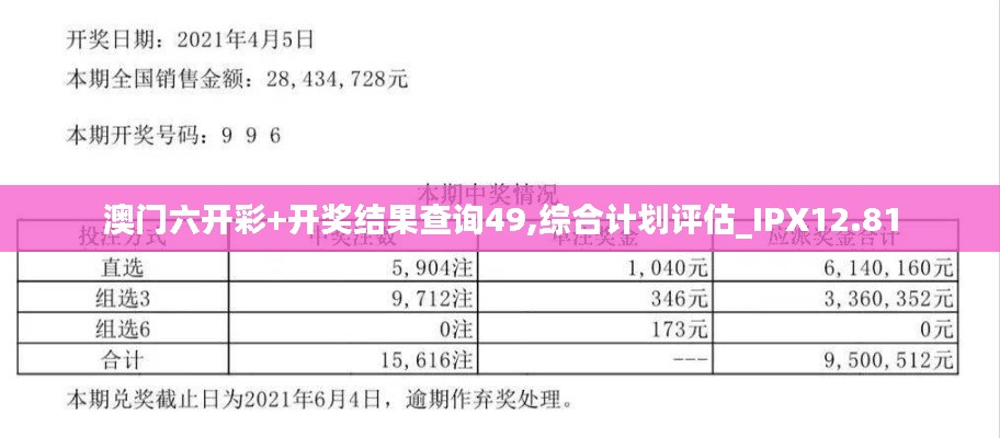 澳门六开彩+开奖结果查询49,综合计划评估_IPX12.81