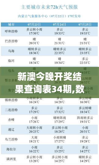 新澳今晚开奖结果查询表34期,数据驱动决策_GJA12.62