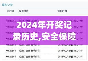 2024年开奖记录历史,安全保障措施_EVN12.52