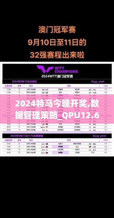 2024特马今晚开奖,数据管理策略_QPU12.66