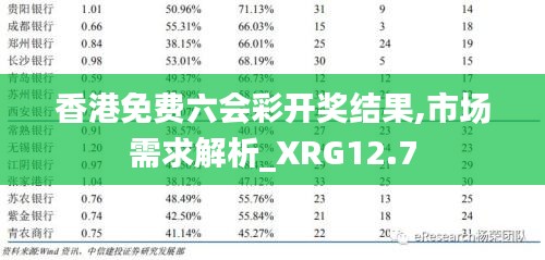 香港免费六会彩开奖结果,市场需求解析_XRG12.7