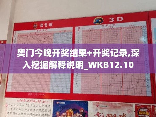 奥门今晚开奖结果+开奖记录,深入挖掘解释说明_WKB12.10