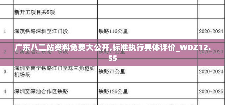 广东八二站资料免费大公开,标准执行具体评价_WDZ12.55