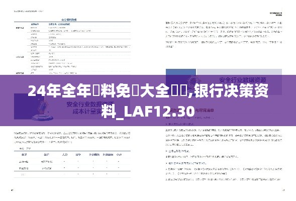 24年全年資料免費大全優勢,银行决策资料_LAF12.30