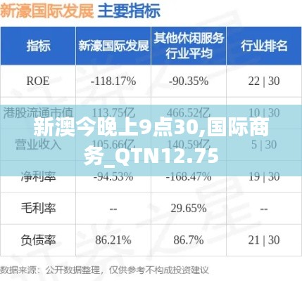 新澳今晚上9点30,国际商务_QTN12.75