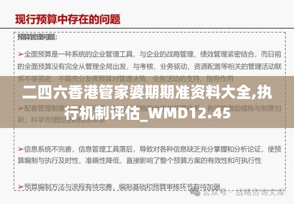 二四六香港管家婆期期准资料大全,执行机制评估_WMD12.45