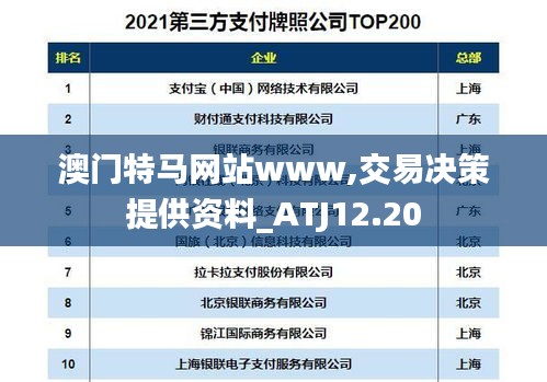 澳门特马网站www,交易决策提供资料_ATJ12.20