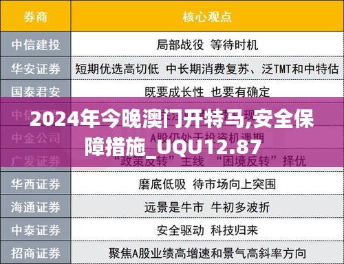 2024年今晚澳门开特马,安全保障措施_UQU12.87