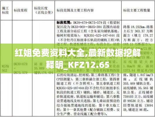 红姐免费资料大全,最新数据挖解释明_KFZ12.65