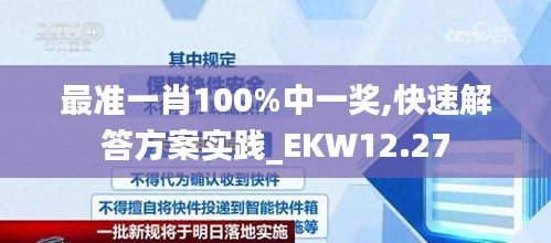 最准一肖100%中一奖,快速解答方案实践_EKW12.27