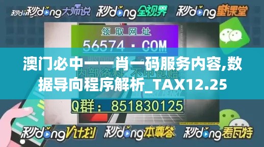 澳门必中一一肖一码服务内容,数据导向程序解析_TAX12.25