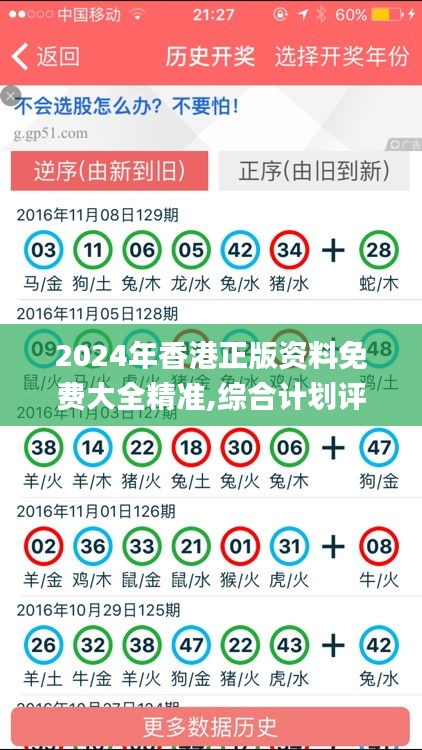 2024年香港正版资料免费大全精准,综合计划评估_PKO12.91