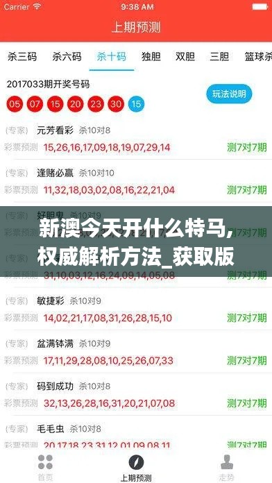 新澳今天开什么特马,权威解析方法_获取版KIQ5.60