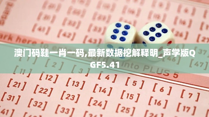 澳门码鞋一肖一码,最新数据挖解释明_声学版QGF5.41