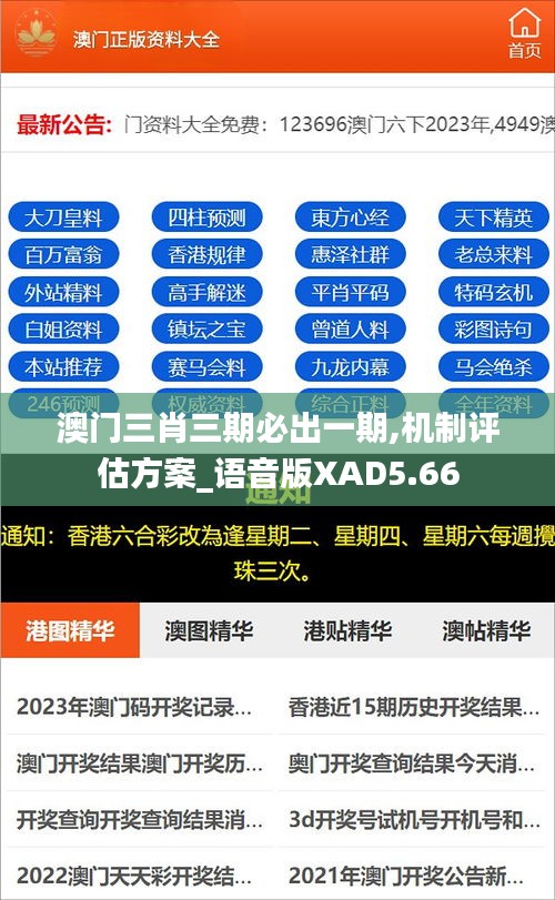 澳门三肖三期必出一期,机制评估方案_语音版XAD5.66