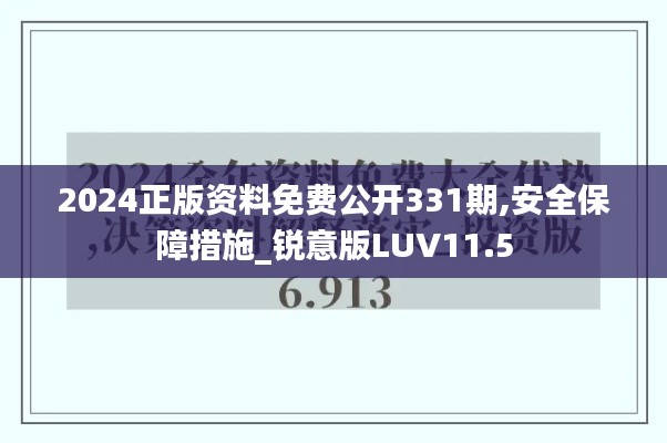 2024正版资料免费公开331期,安全保障措施_锐意版LUV11.5