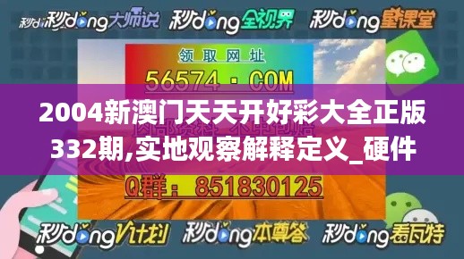 2004新澳门天天开好彩大全正版332期,实地观察解释定义_硬件版XFJ11.17