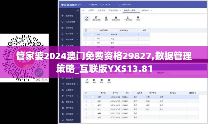 管家婆2024澳门免费资格29827,数据管理策略_互联版YXS13.81