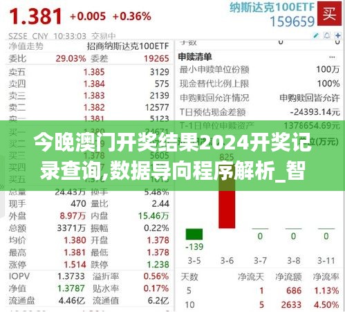 今晚澳门开奖结果2024开奖记录查询,数据导向程序解析_智巧版FPP13.74