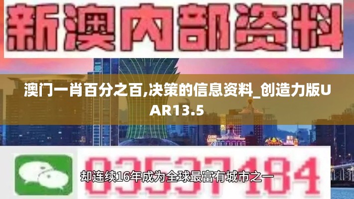 澳门一肖百分之百,决策的信息资料_创造力版UAR13.5