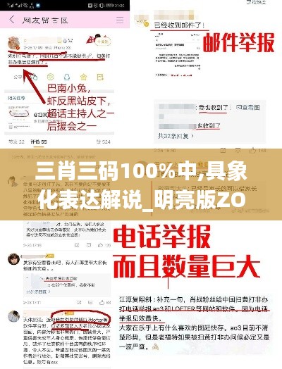 三肖三码100%中,具象化表达解说_明亮版ZOG13.92