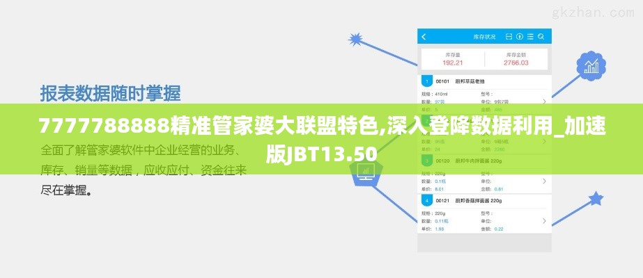 7777788888精准管家婆大联盟特色,深入登降数据利用_加速版JBT13.50