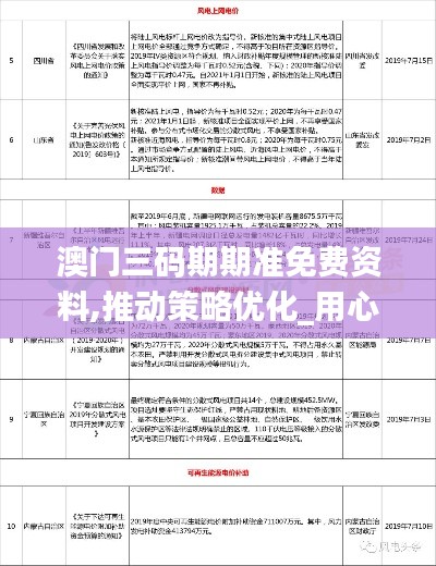 澳门三码期期准免费资料,推动策略优化_用心版EUZ13.19