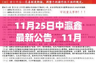 11月25日中瀛鑫最新公告揭秘，公司未来发展策略与行业趋势解读