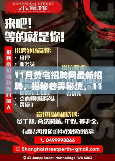 揭秘巷弄秘境，11月黄宅招聘网最新招聘信息与小巷深处的独特小店探索