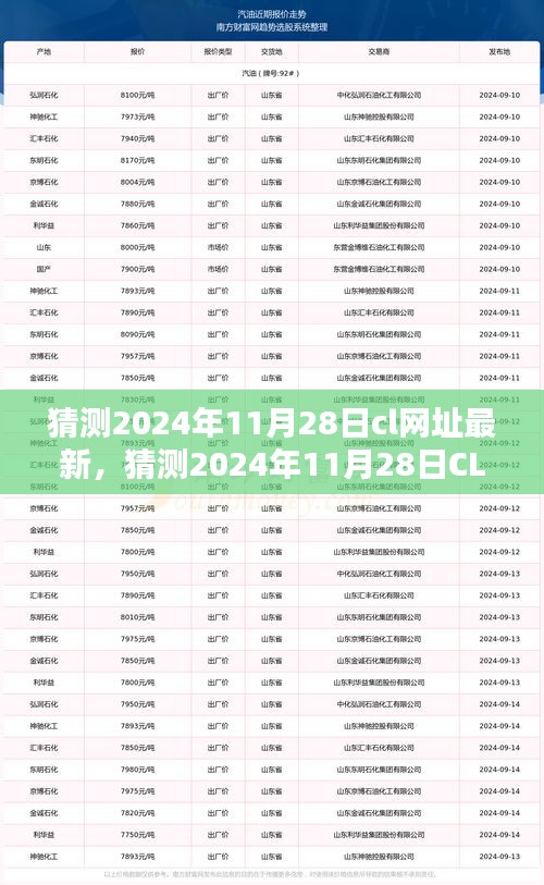 深度探讨与前瞻性思考，预测2024年11月28日CL网址最新动态