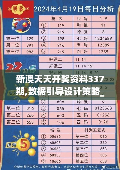 新澳天天开奖资料337期,数据引导设计策略_限量版33.676-5