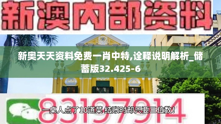 新奥天天资料免费一肖中特,诠释说明解析_储蓄版32.425-6